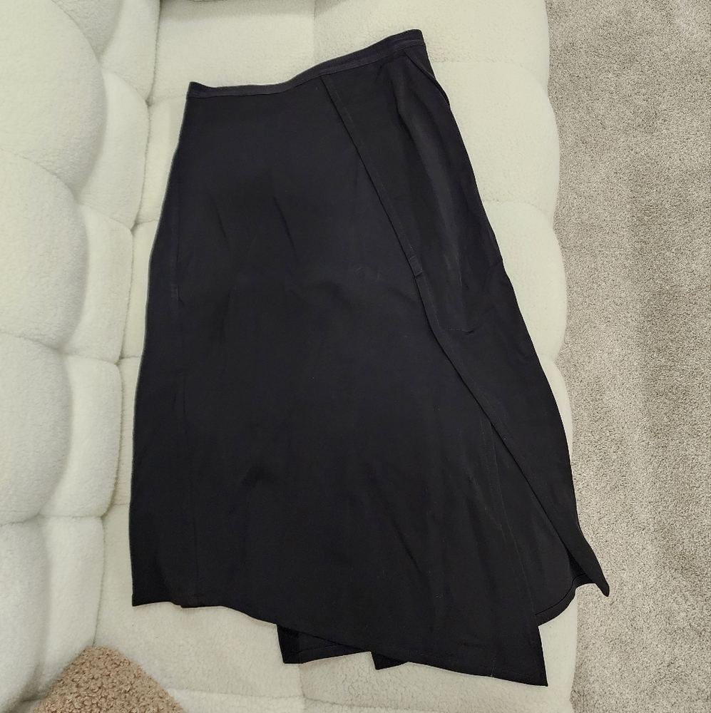 Helmut Lang Black Layered Slit Skirt 🌱